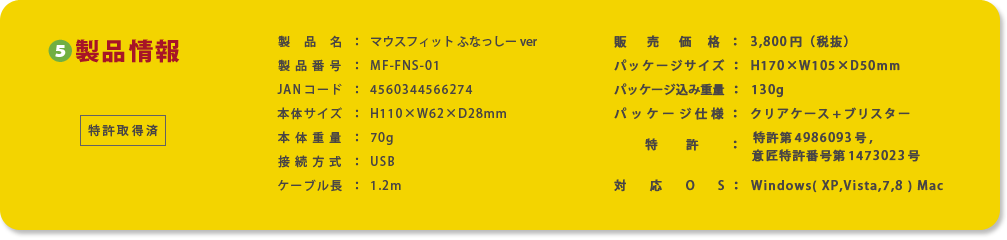 詳細：製品情報